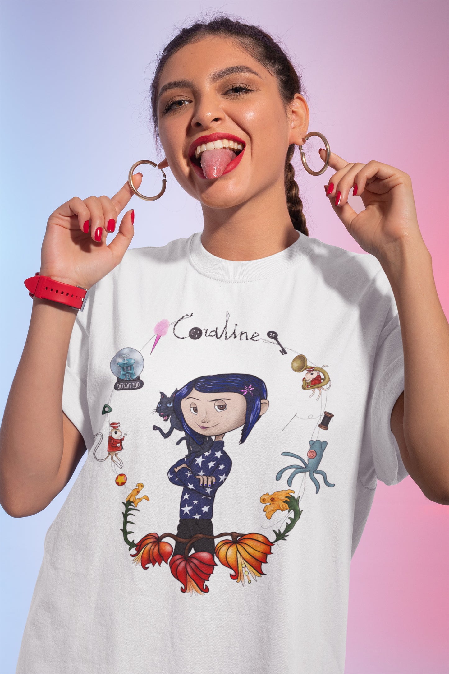 Be Careful What You Wish For Coraline Graphic T-Shirt