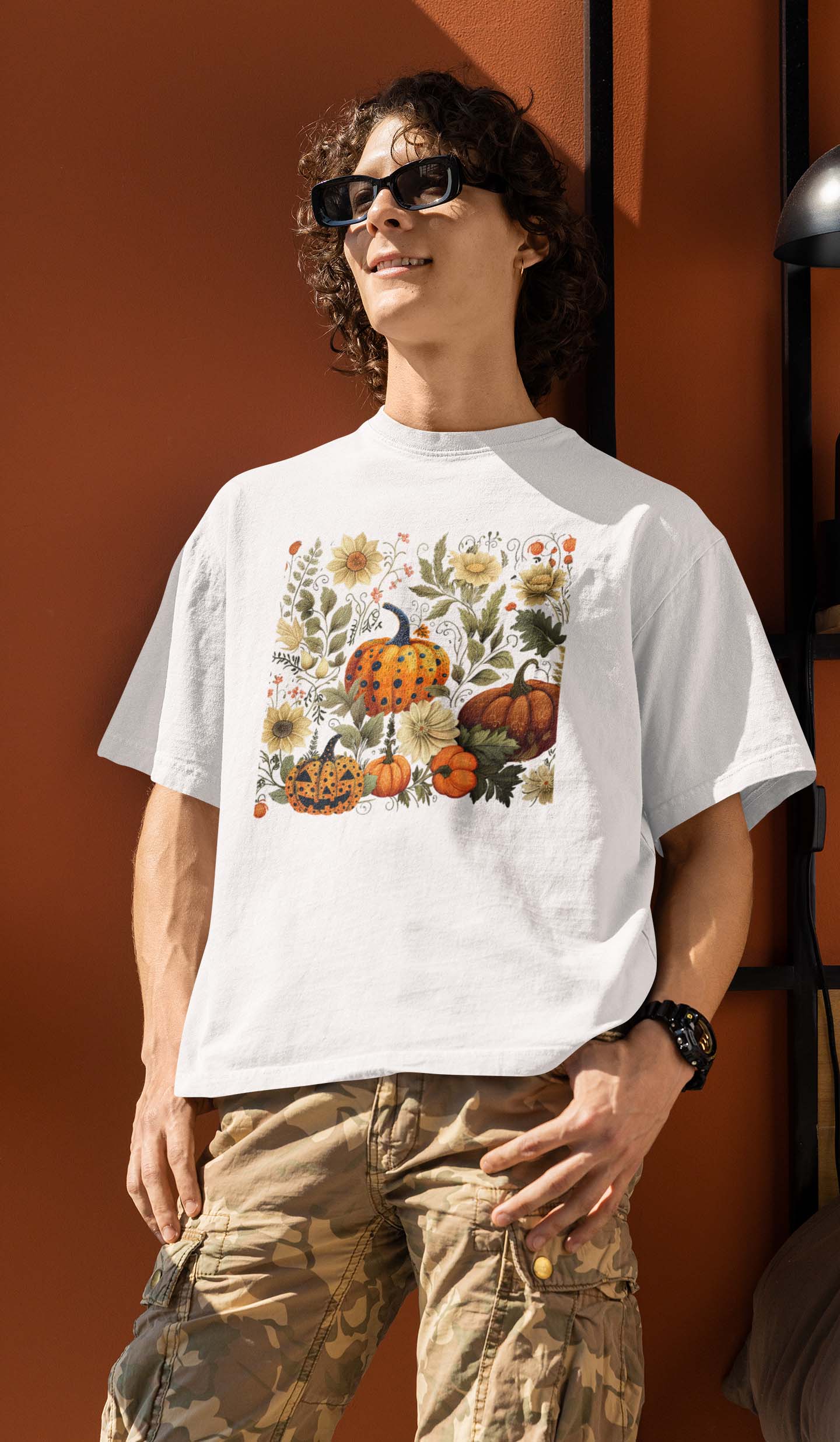 Boho Leopard Pumpkin T-Shirt