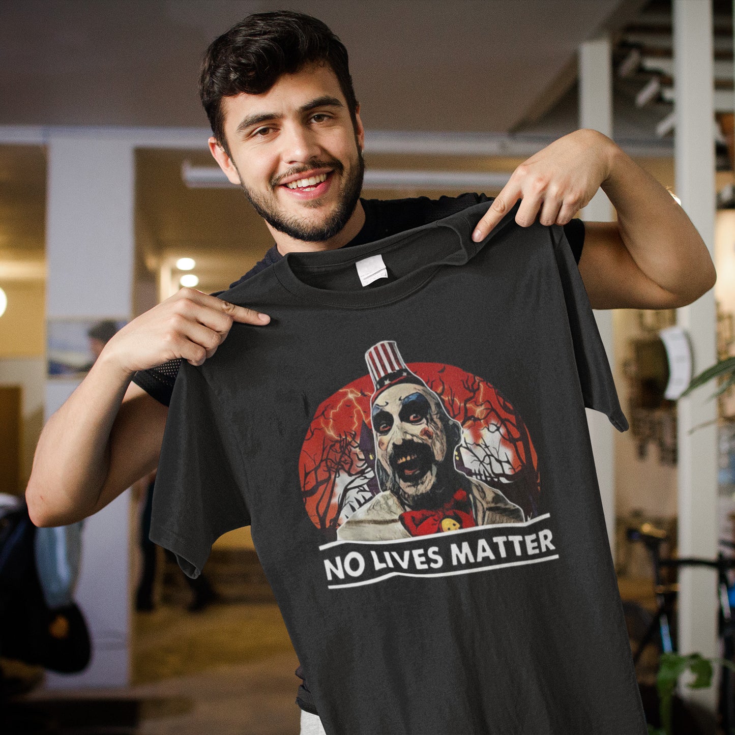 Captain Spaulding No Lives Matter Funny Halloween Costume Vintage T-Shirt