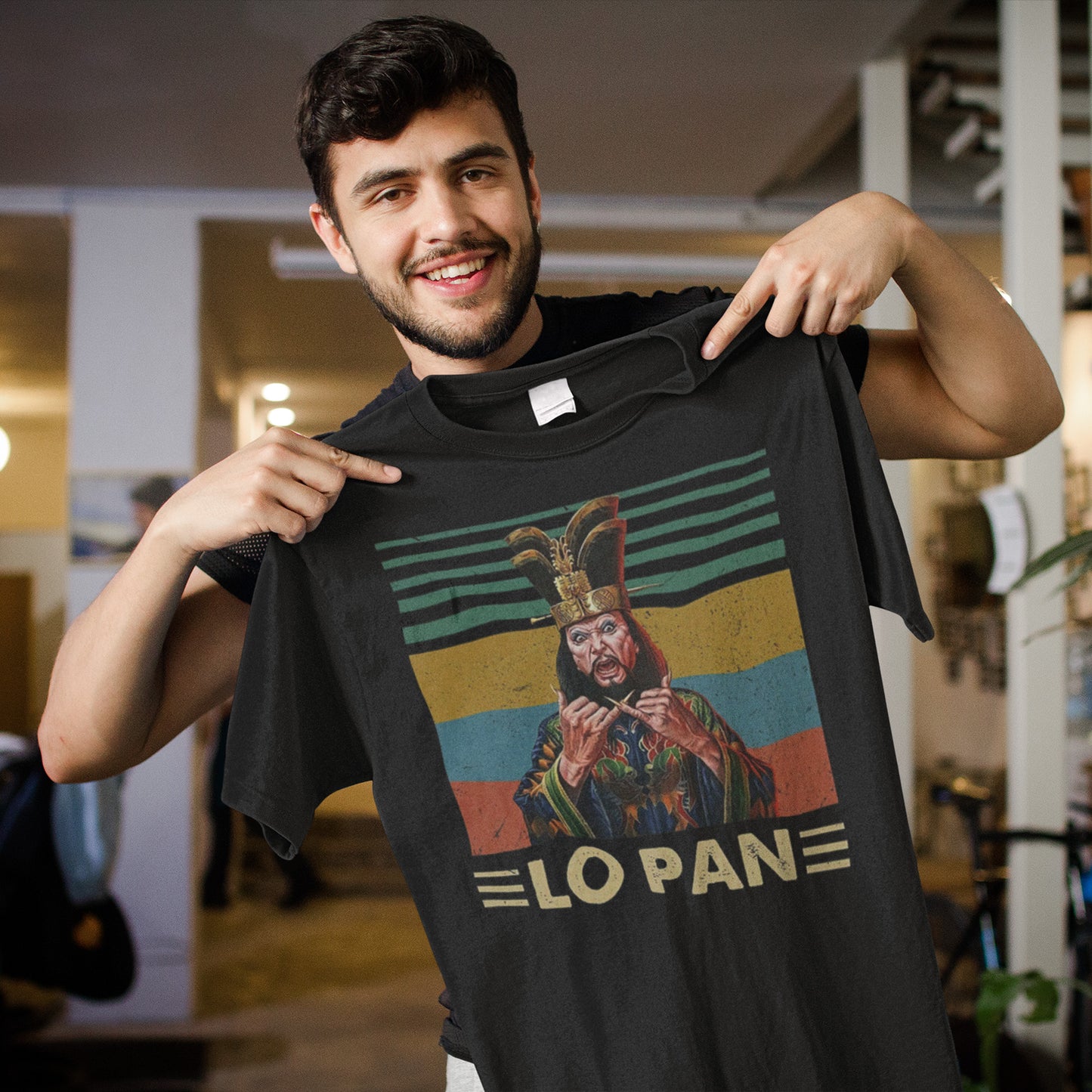 David Lo Pan Big Trouble In Little China Movie Funny Vintage T-Shirt