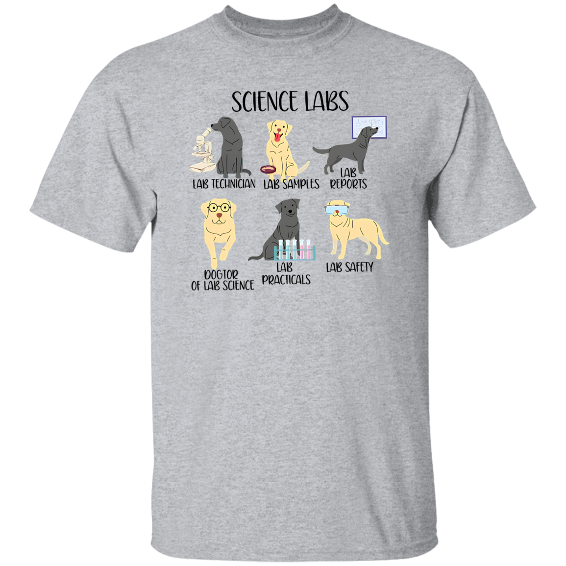 Labrador Retriever Funny Science Teacher Vintage T-Shirt