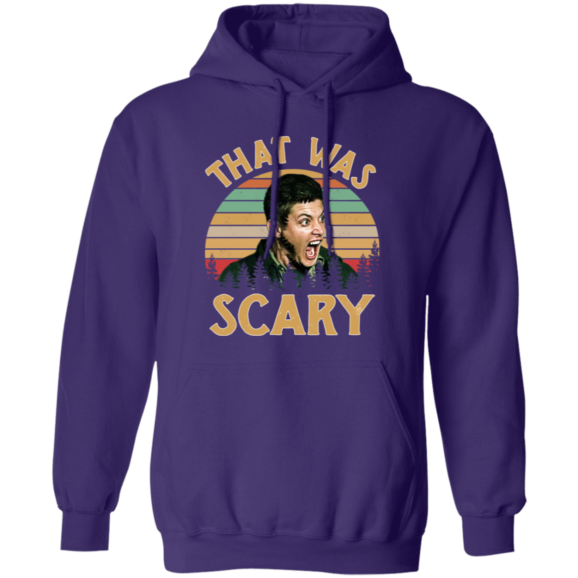 Dean Winchester Supernatural That Was Scary Funny Vintage Retro G185 Pullover Hoodie - lucy - 92252218