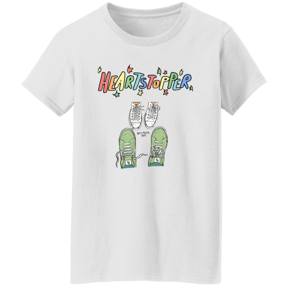 Heartstoppers Leaves Cute Shoes Heartstopper Love Camiseta T-Shirt - WOMEN