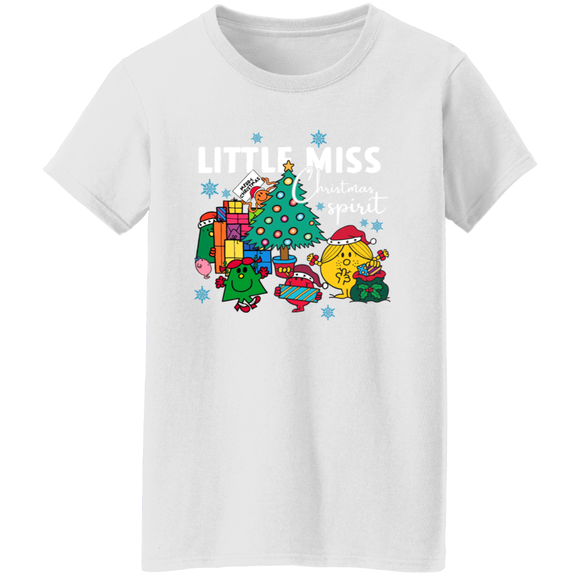 Little Miss Christmas Teacher Vintage G500L Ladies' 5.3 oz. T-Shirt - letter - WOMEN