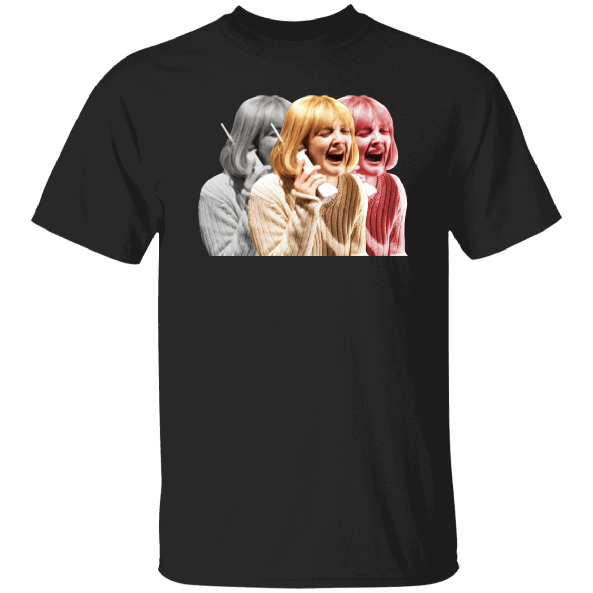 G500 5.3 oz. T-Shirt Drew Barrymore Scream Unisex Vintage T-Shirt