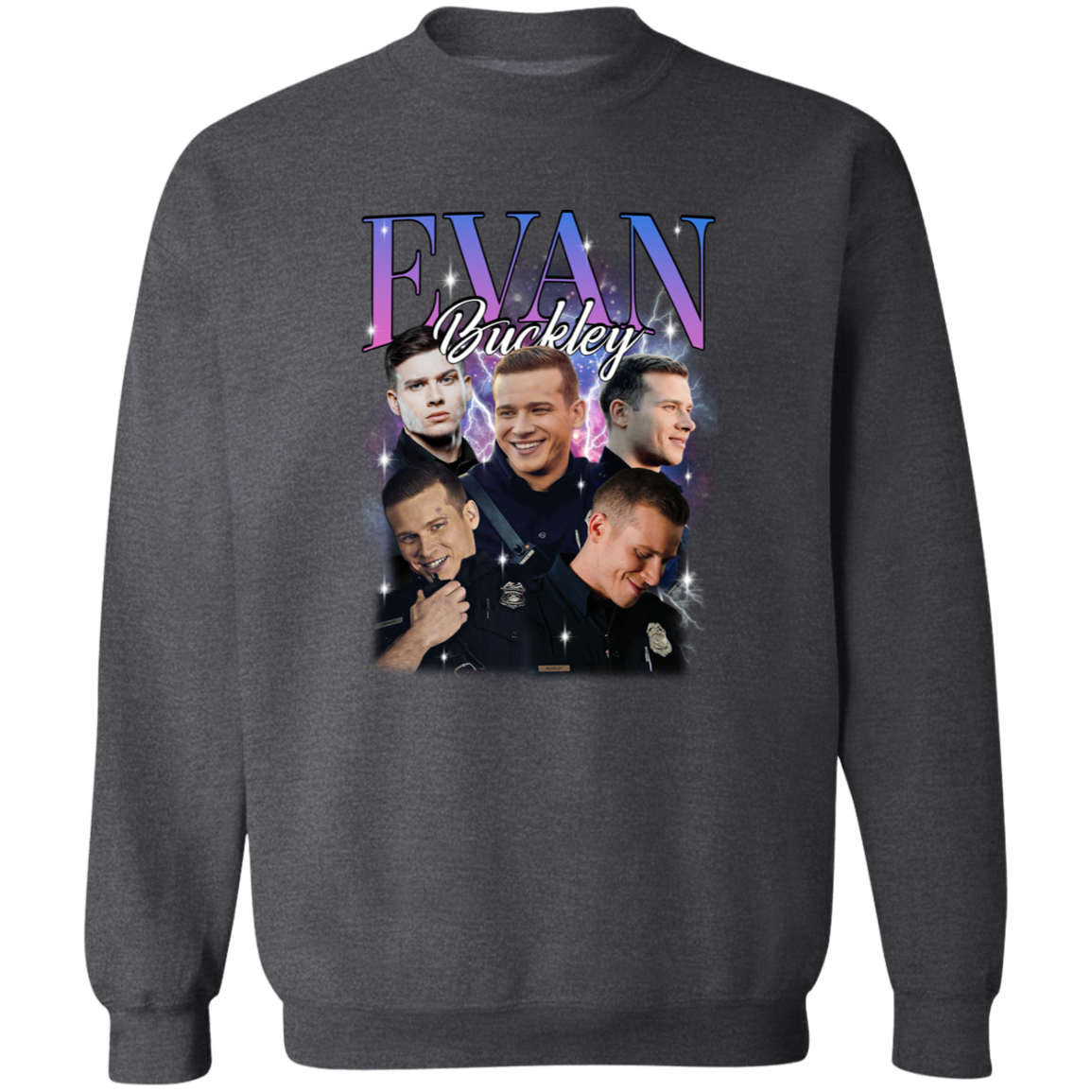 Evan Buckley Vintage Crewneck Pullover Sweatshirt - ID15102448