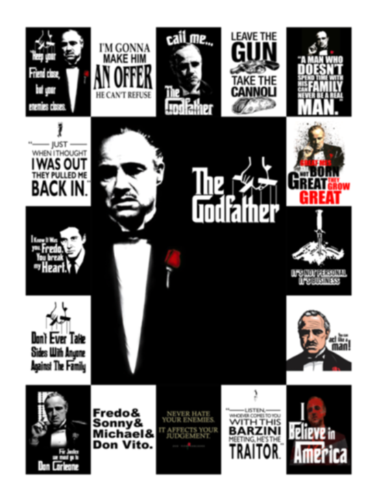 The Godfather Movie Fleece Blanket, Premium Sherpa Blanket, Godfather Blanket, Don Vito Corleone Blanket, Gangster Quilt VPS Cozy Plush Fleece Blanket - 30x40