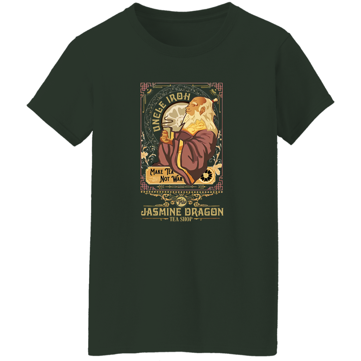 Vintage Retro Uncle Iroh Make Tea Not War Vintage T-Shirt - WOMEN