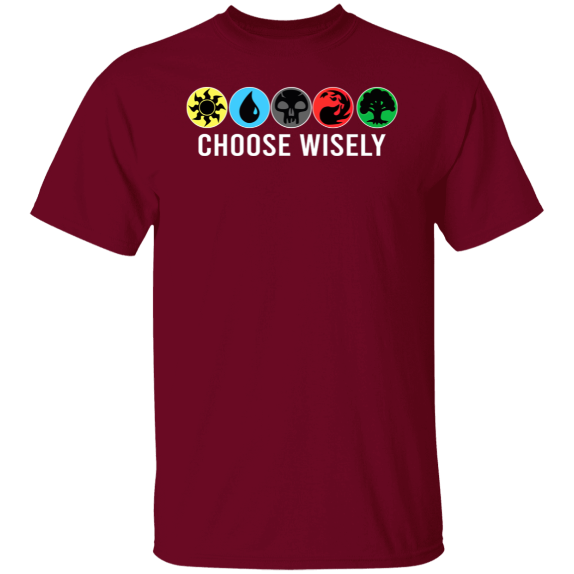Symbols Men's Mana Wisely Short Tee Sleeve Choose Gathering Magic T-Shirt - leleart