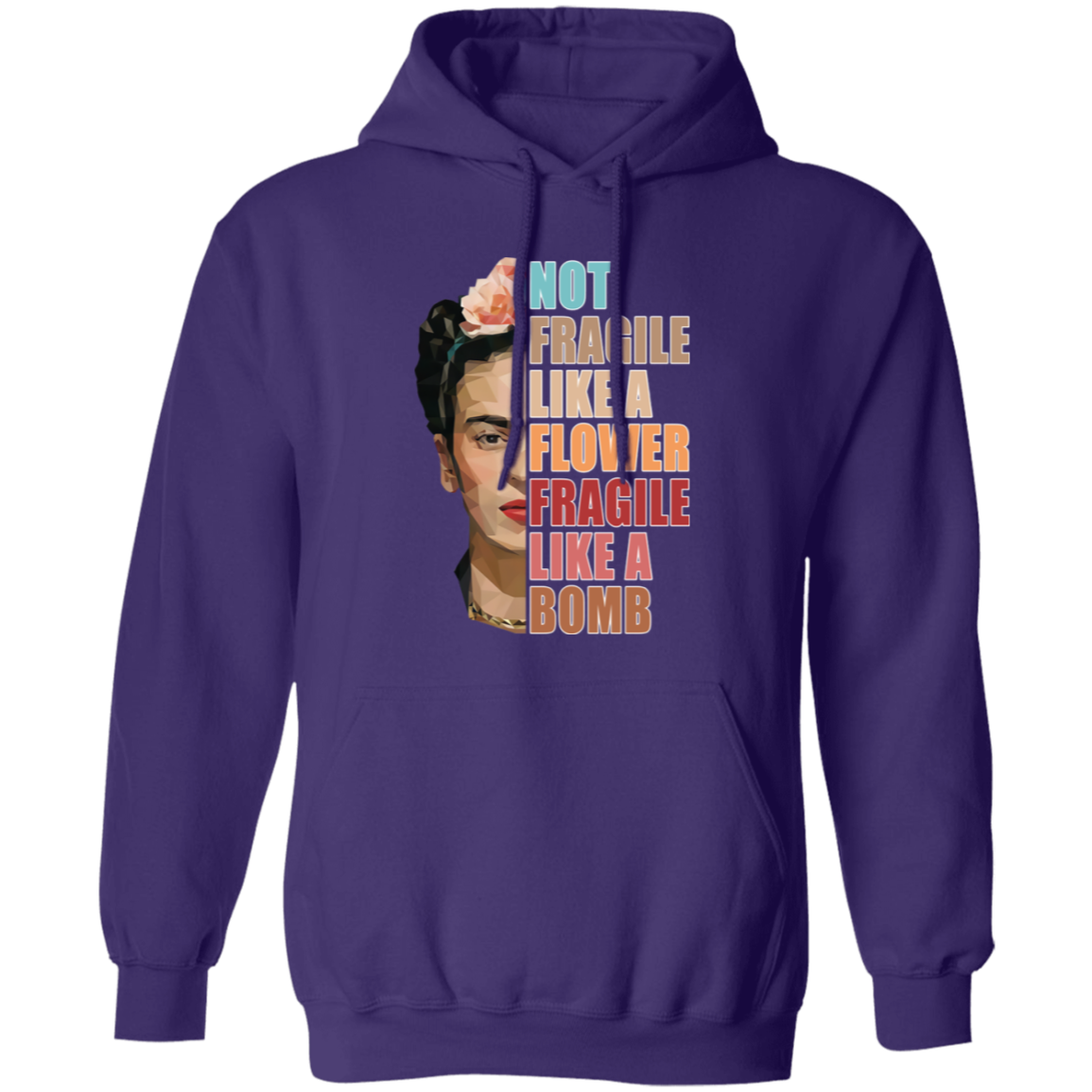 Not Fragile Like A Flower Fragile Like A Bomb Funny Vintage G185 Pullover Hoodie - lucy - 88753461
