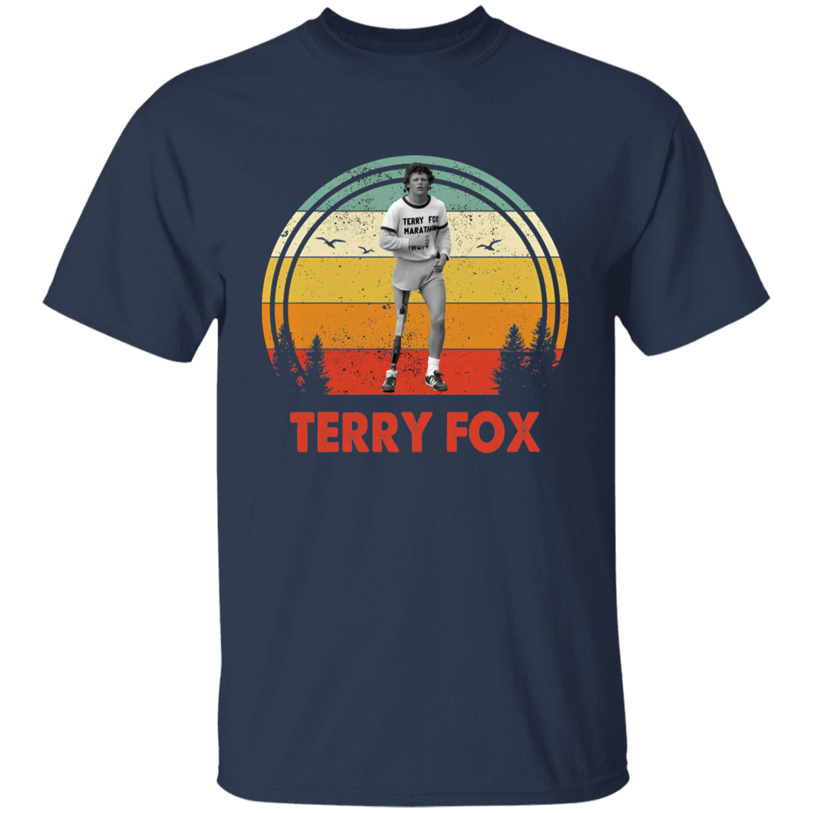 Terry Fox Vintage G500B Youth 5.3 oz 100% Cotton T-Shirt - pelyn - ID30072404