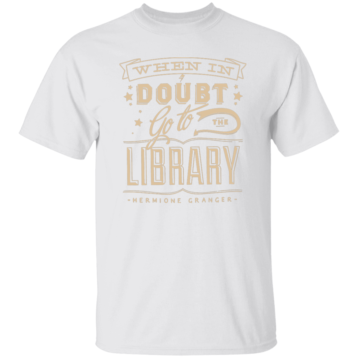 When In Doubt Go To The Library Hermione Granger Teacher Vintage T-Shirt