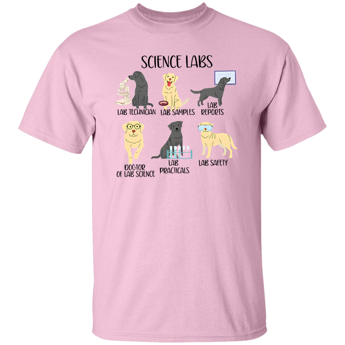 Labrador Retriever Funny Science Teacher Vintage T-Shirt