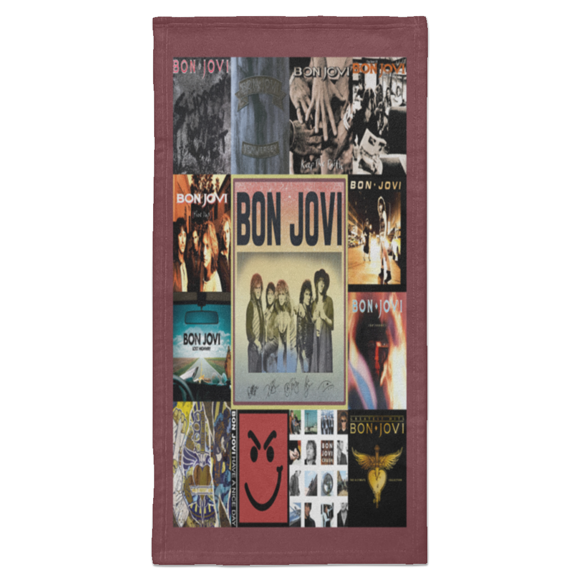 Bon Jovi Hard Rock Fleece Blanket, Premium Sherpa Blanket, Rock Band Blanket, Jon Bon Jovi Blanket, Bon Jovi Quilt, Rock Music Lover Gift S6HATL Towel - 15x30