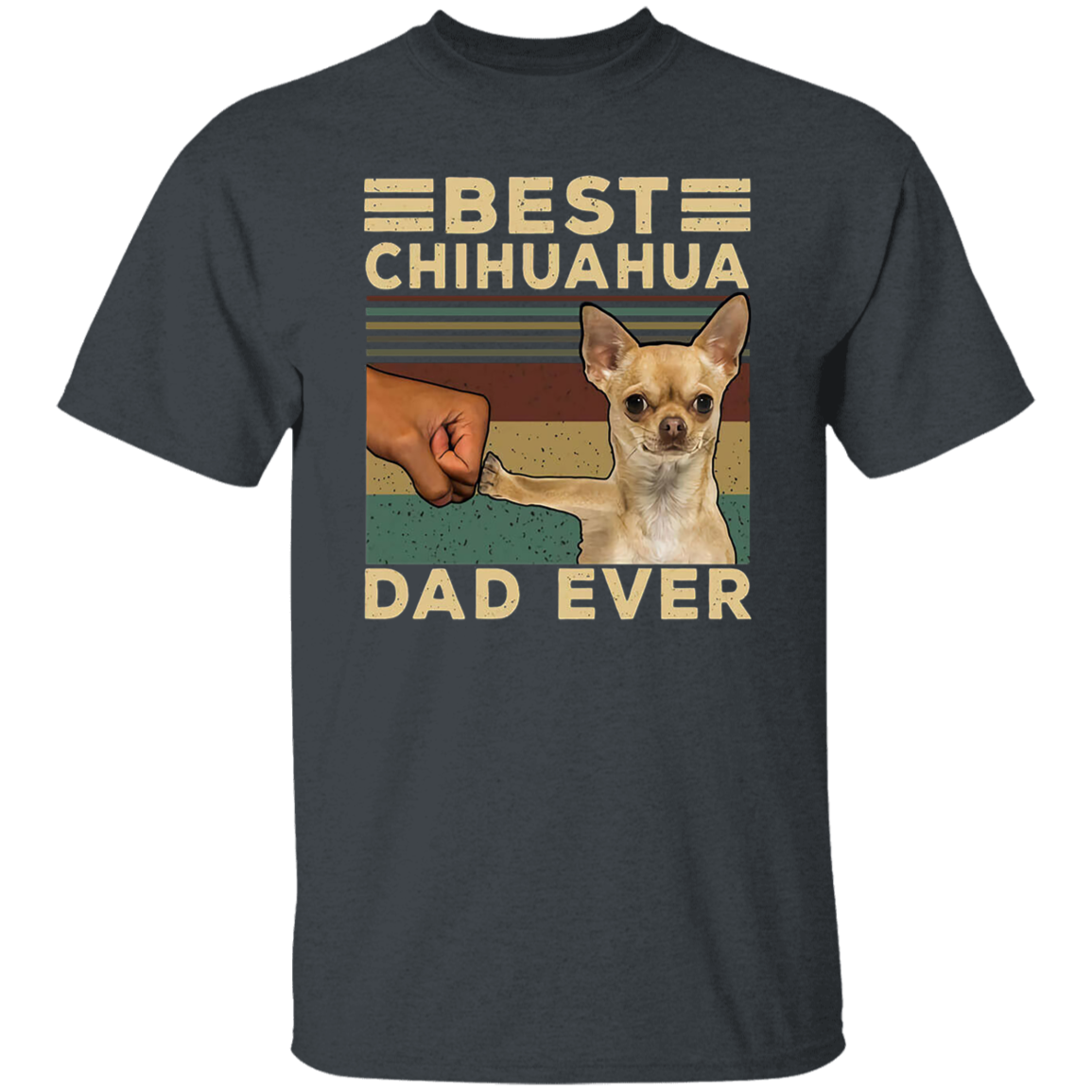 Best Chihuahua Dad Ever Funny Animal Vintage T-Shirt