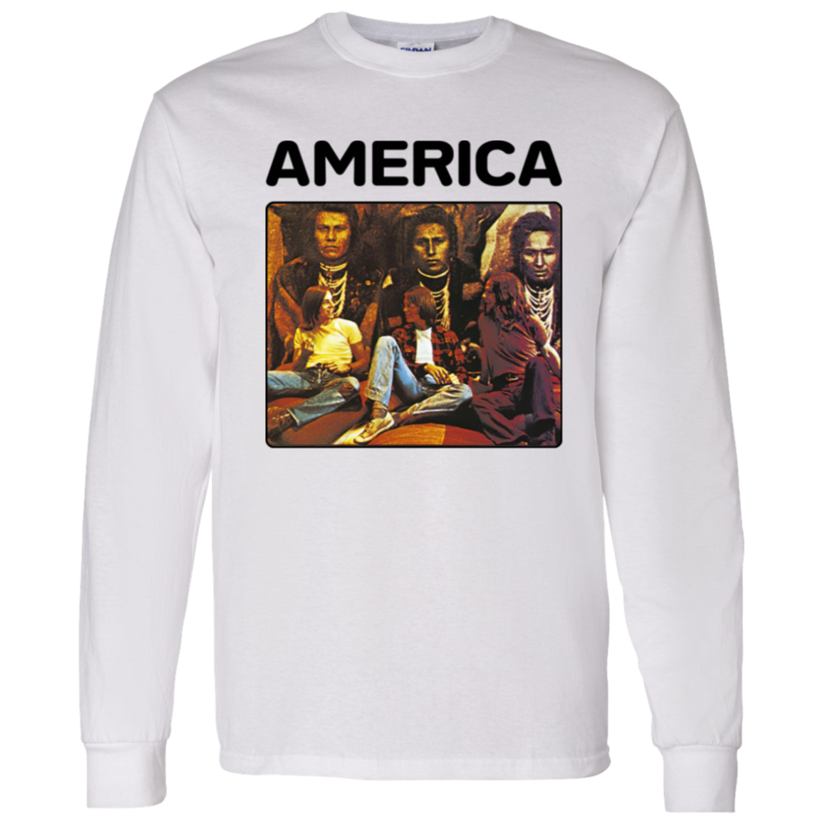 America Band G540 LS T-Shirt 5.3 oz. - pelyn