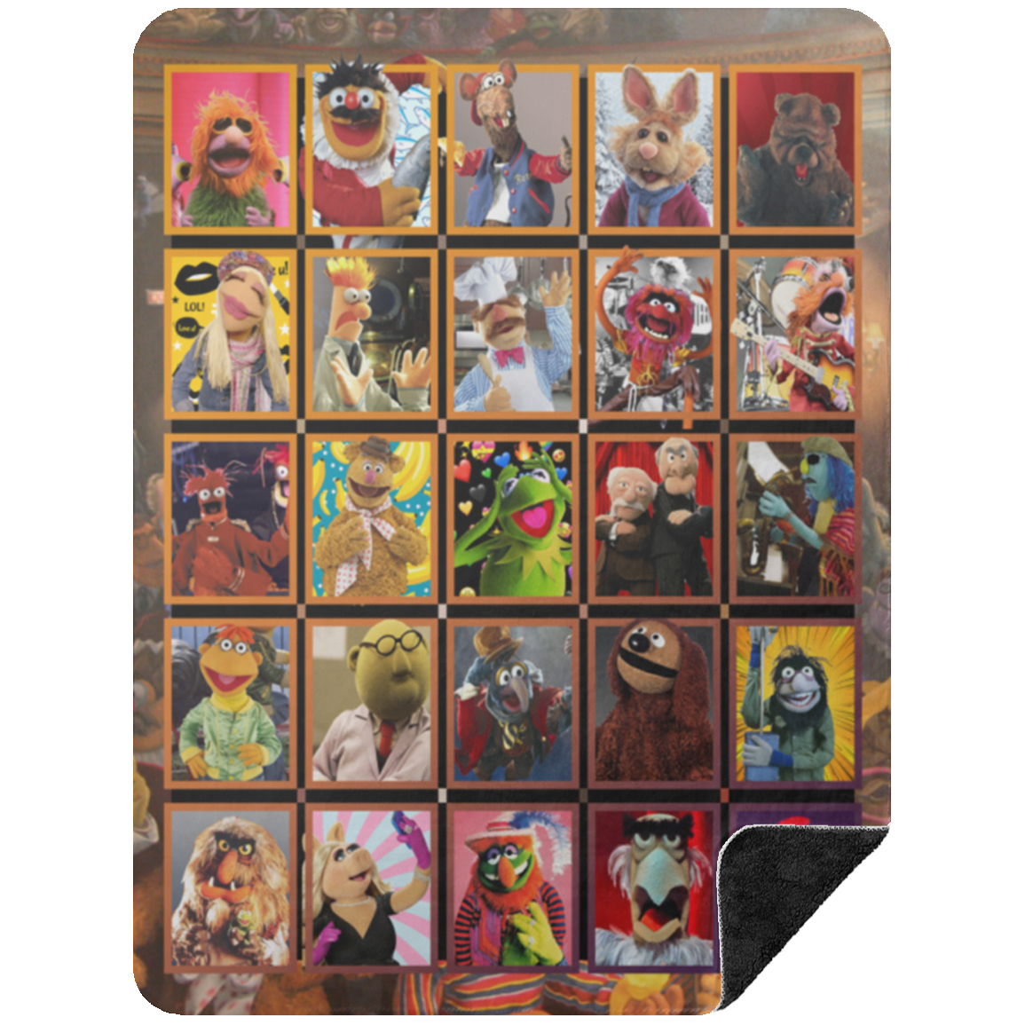 The Muppets Movie Fleece Blanket, Premium Sherpa Blanket, Comedy Film Blanket, The Muppets Blanket, Juggle Blanket, Muppet BlanketBSHL Premium Black Sherpa Blanket 60x80