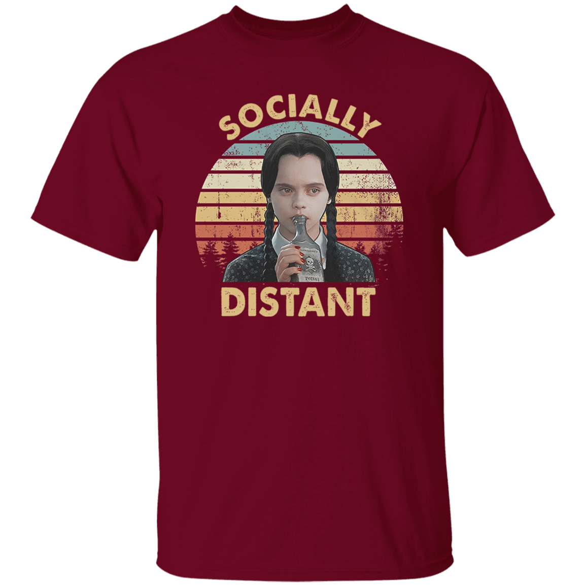 Socially Distant Funny Vintage T-Shirt