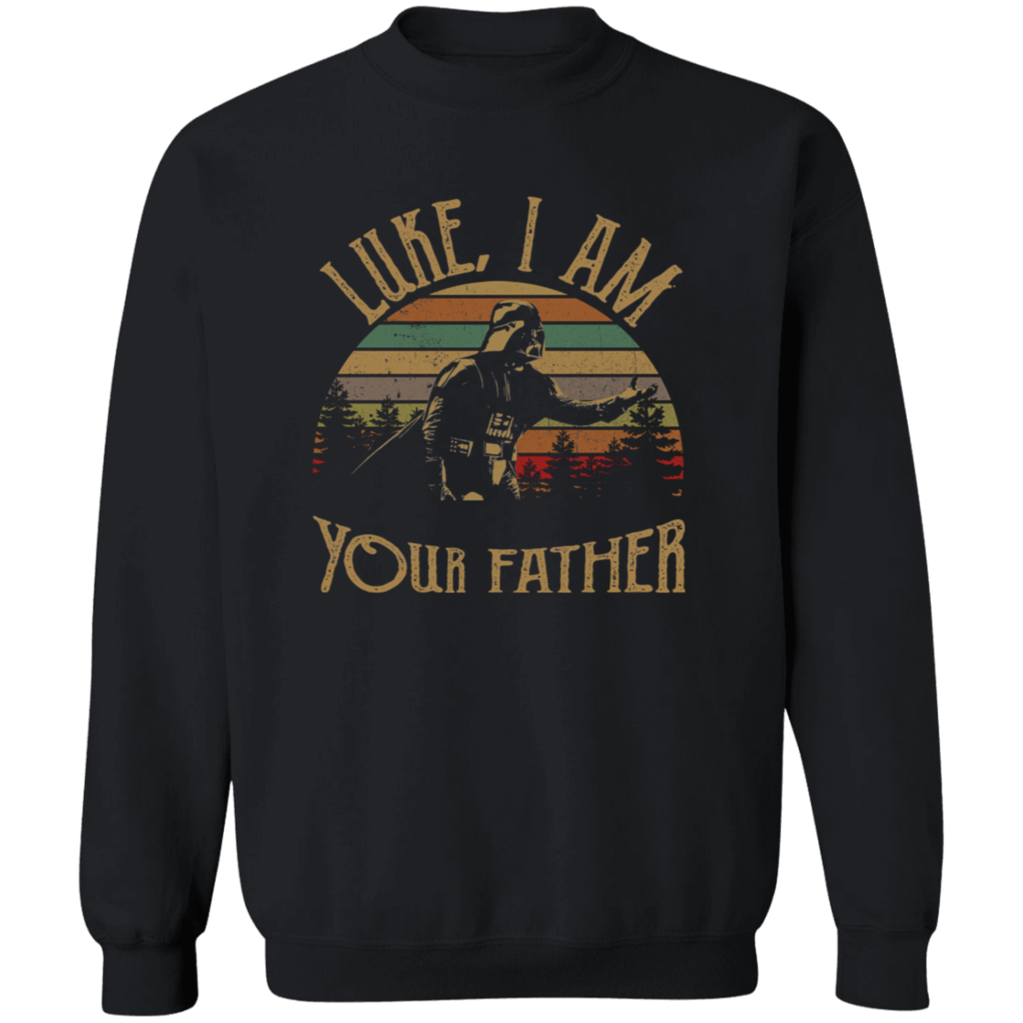 Retro Luke I Am Your Father G180 Gildan Crewneck Pullover Sweatshirt - pelyn