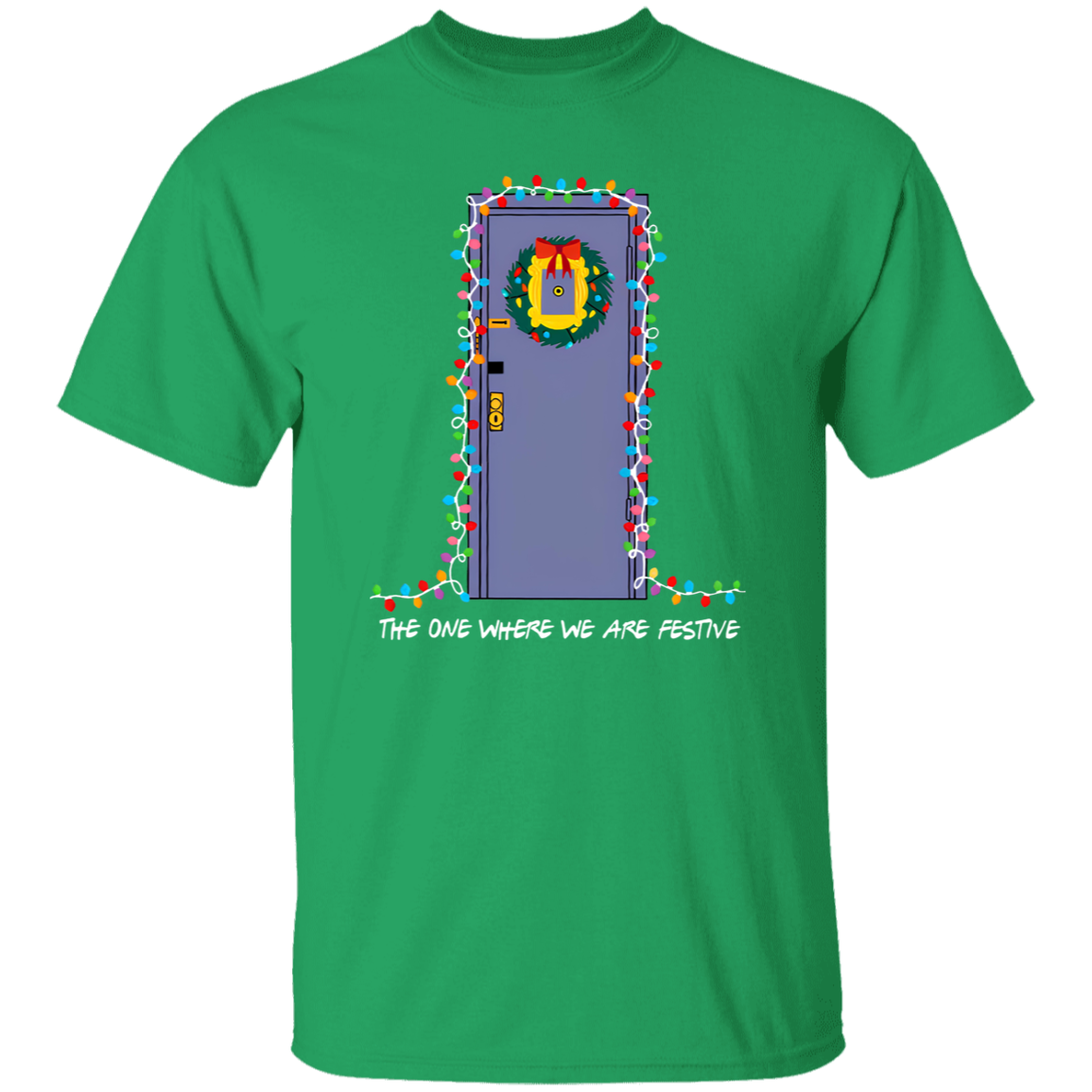 The One Where We Are Festive Teacher Vintage Unisex T-Shirt - letter