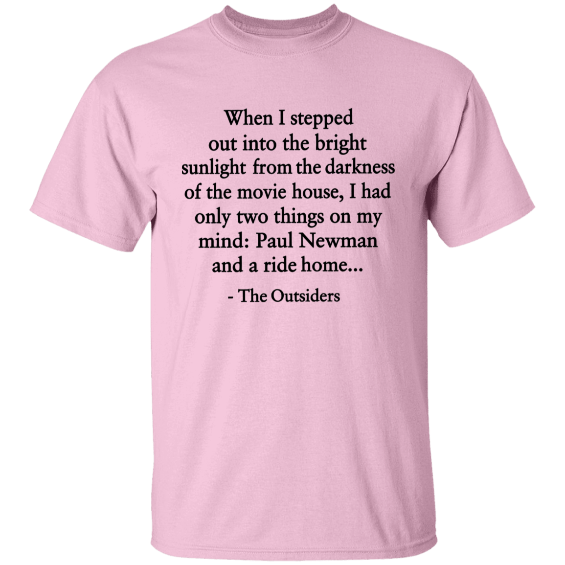 When I Stepped Out Into The Bright Sunlight The Outsiders Quote Funny Literature Teacher Vintage T-Shirt - YOUTH