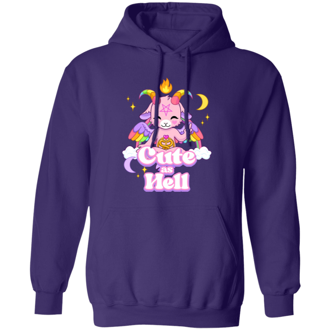 Cute As Hell Pullover Hoodie - ID05092436