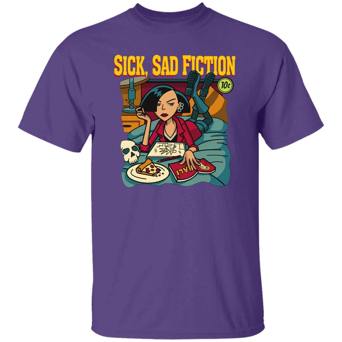 G500 5.3 oz. T-Shirt Sick Sad Fiction - Jane Lane Classic T-Shirt