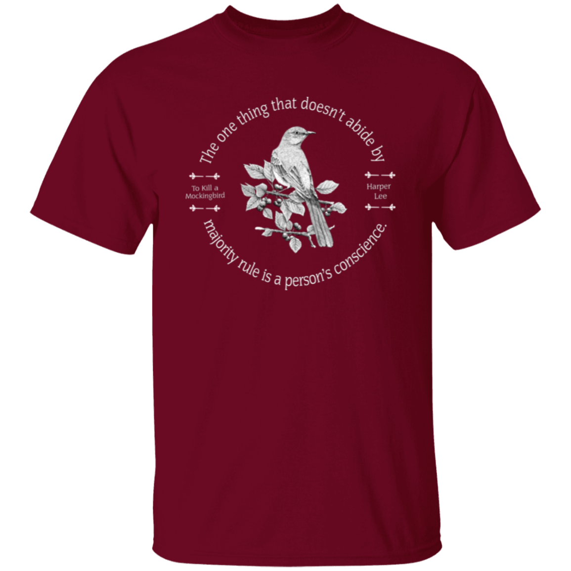 To Kill A Mockingbird Heather Forest Vintage Unisex T-Shirt - letter