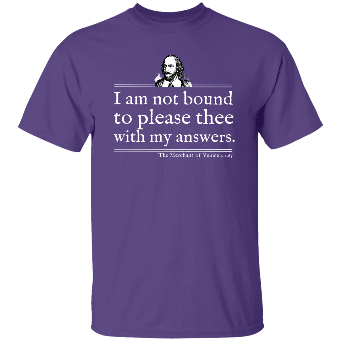 I Am Not Bound To Please Thee With My Answers Teacher Vintage T-Shirt