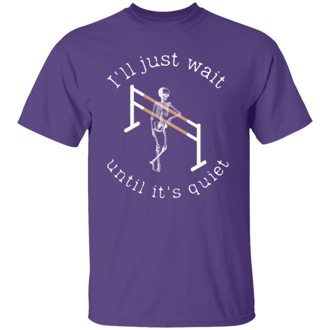 I'll Just Wait Dancing Gracefully Skeleton Teacher Vintage Unisex T-Shirt - letter