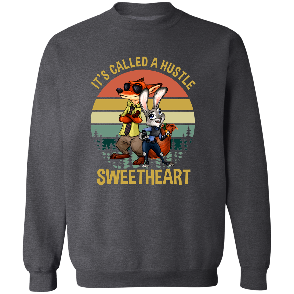 It's Called A Hustle Sweetheart Vintage T-Shirt - G180 Gildan Crewneck Pullover Sweatshirt