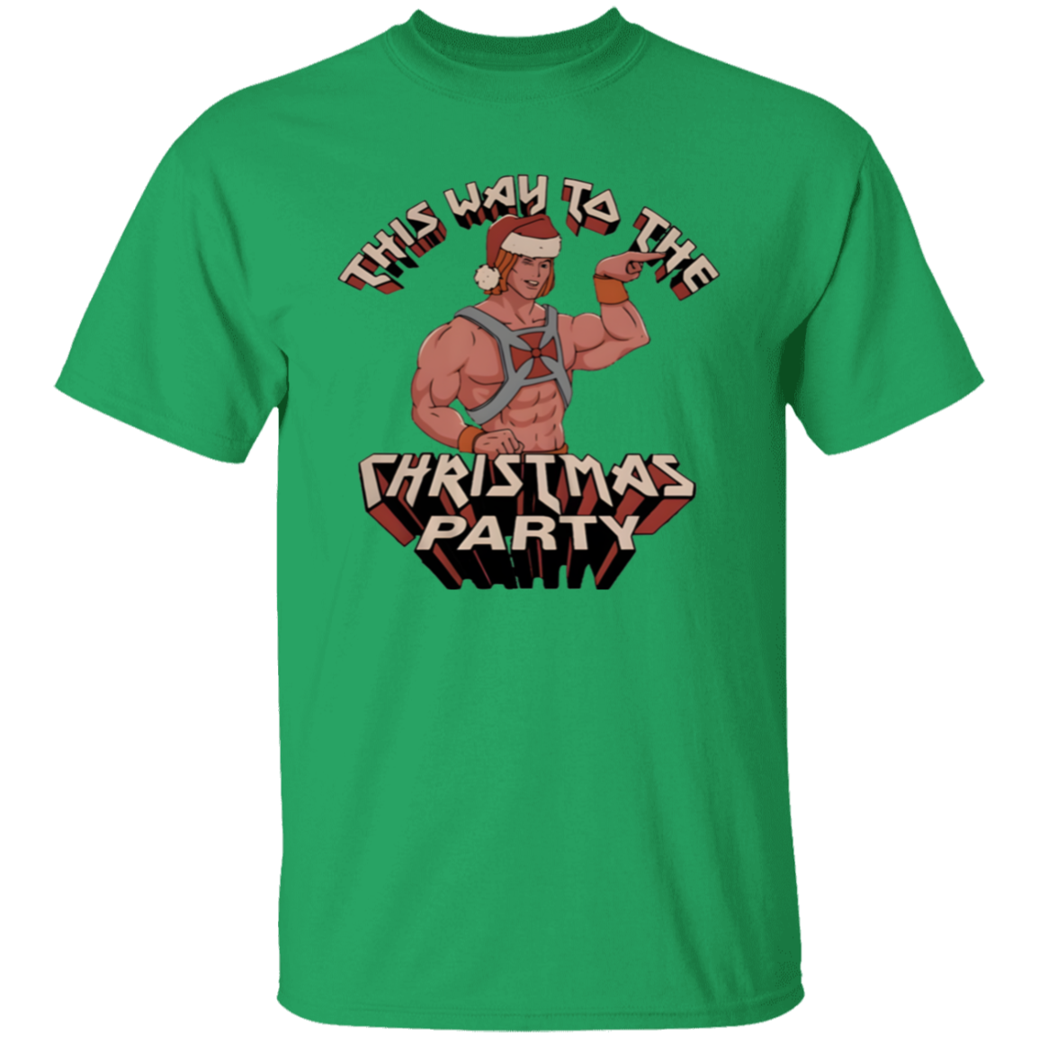 This Way To The Christmas Party Unisex T-Shirt - jasmine