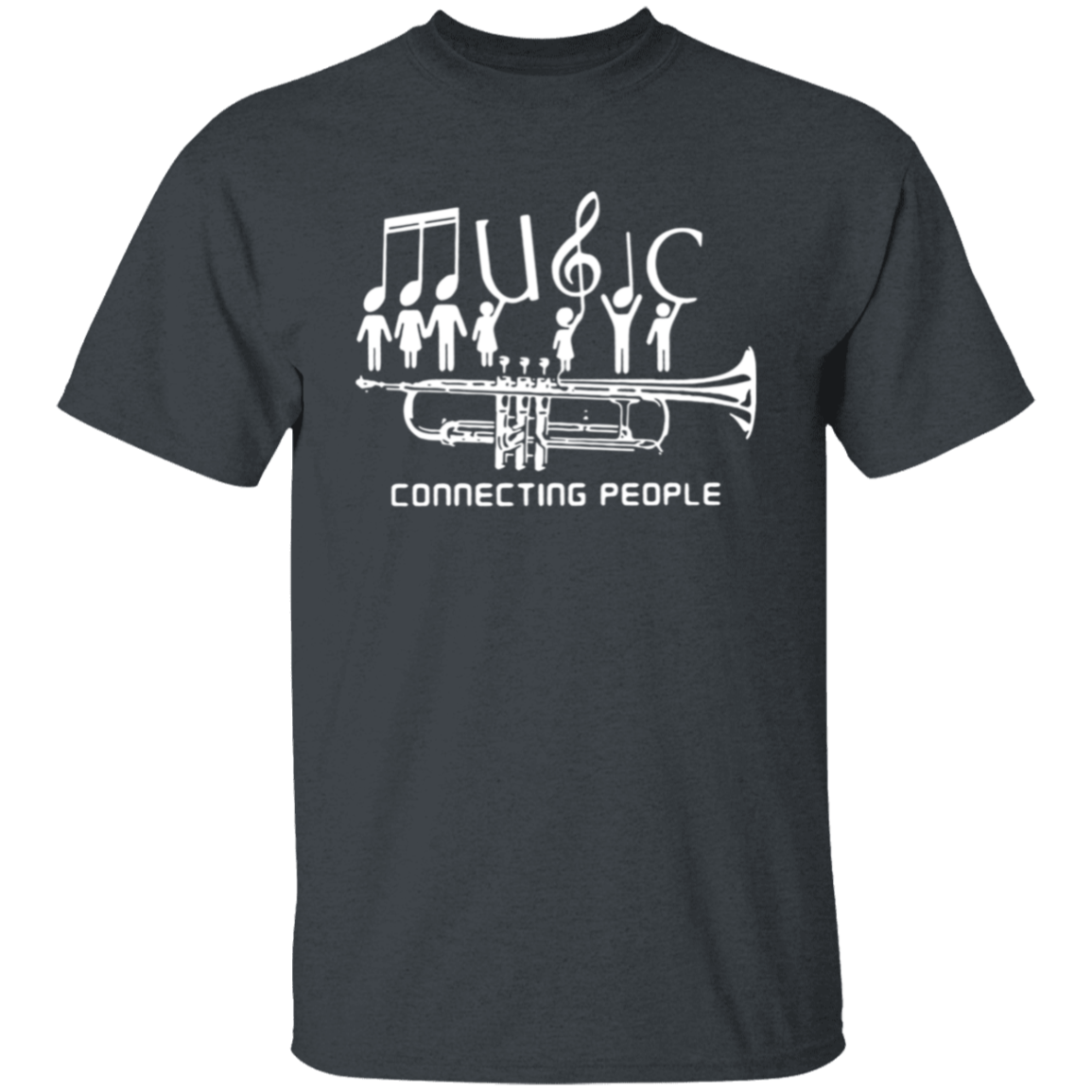 Music Connecting People Teacher Vintage Unisex T-Shirt - letter