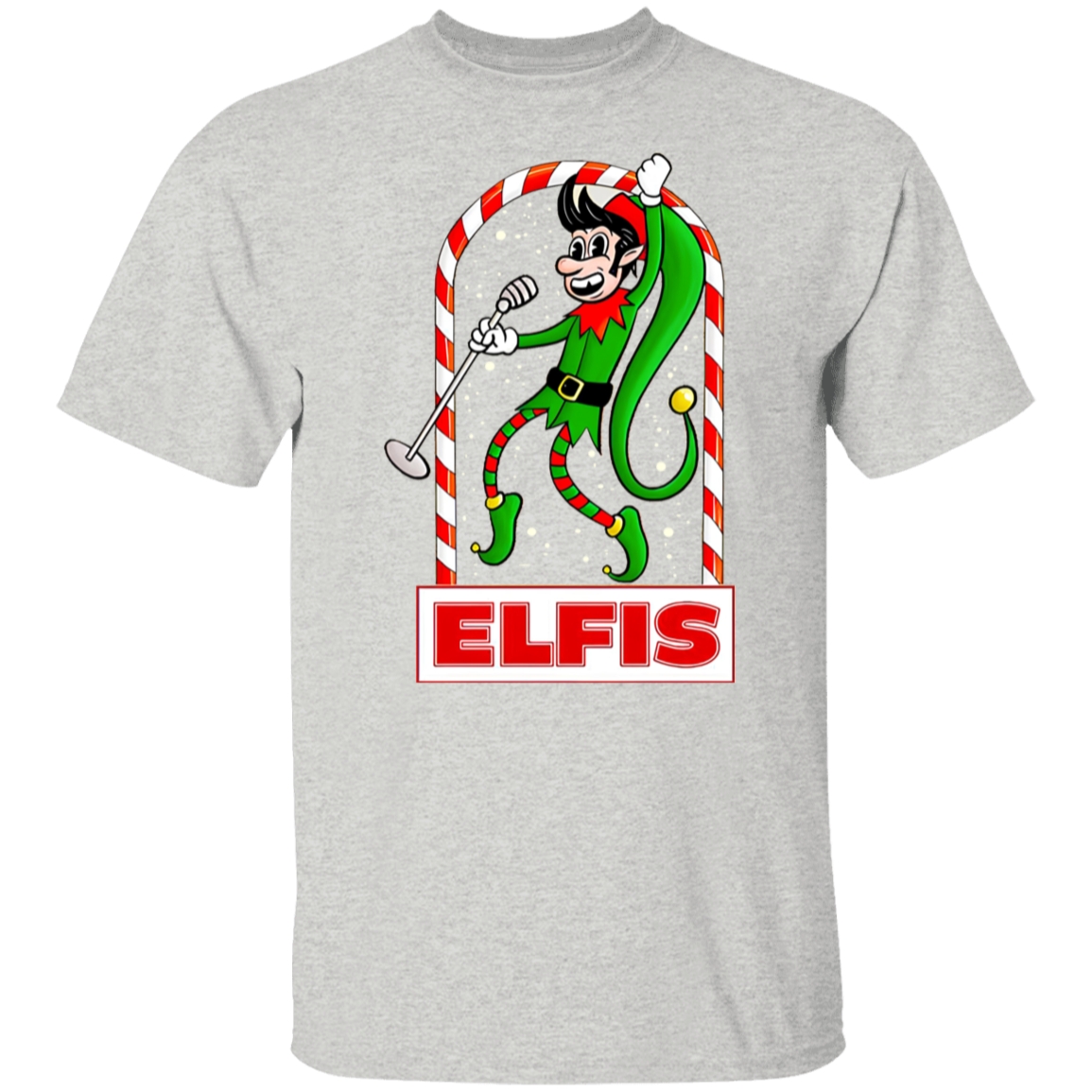 Elfis Parody Elvis Singer Christmas Unisex T-Shirt - maria