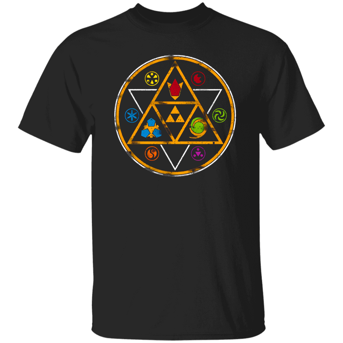 Symbols Of Time Legend Of Zelda Vintage T-Shirt, Legend Of Zelda Shirt, Video Game Shirt, Adventure Game Shirt, Gift Tee For You And Family G500 5.3 oz. T-Shirt