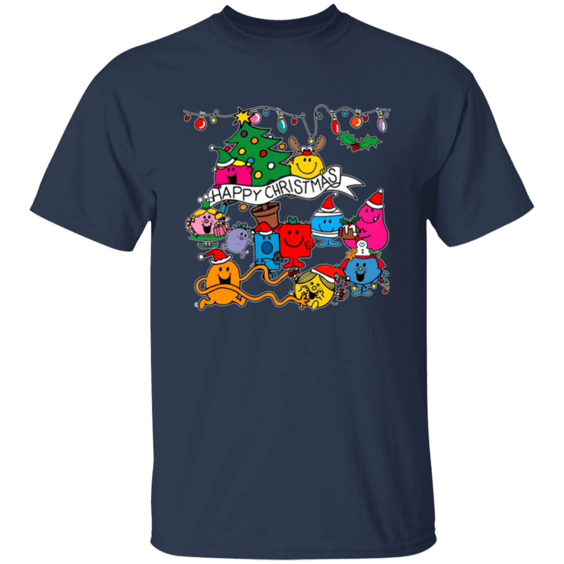 Little Miss Happy Christmas Teacher Vintage Unisex T-Shirt - letter