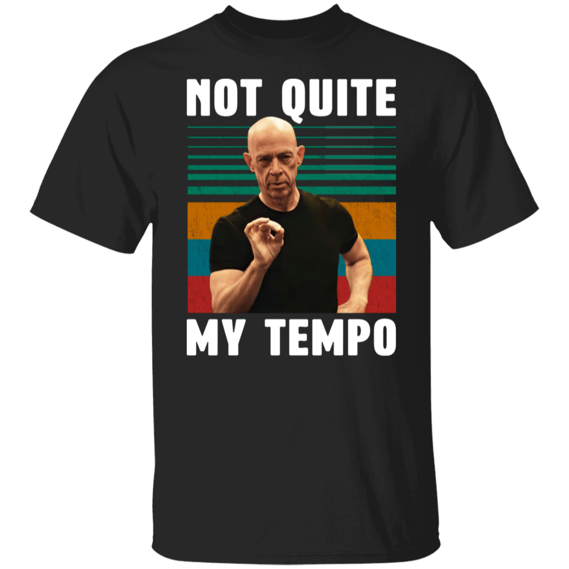 Retro Not Quite My Tempo Graphic Unisex T-Shirt - pelyn