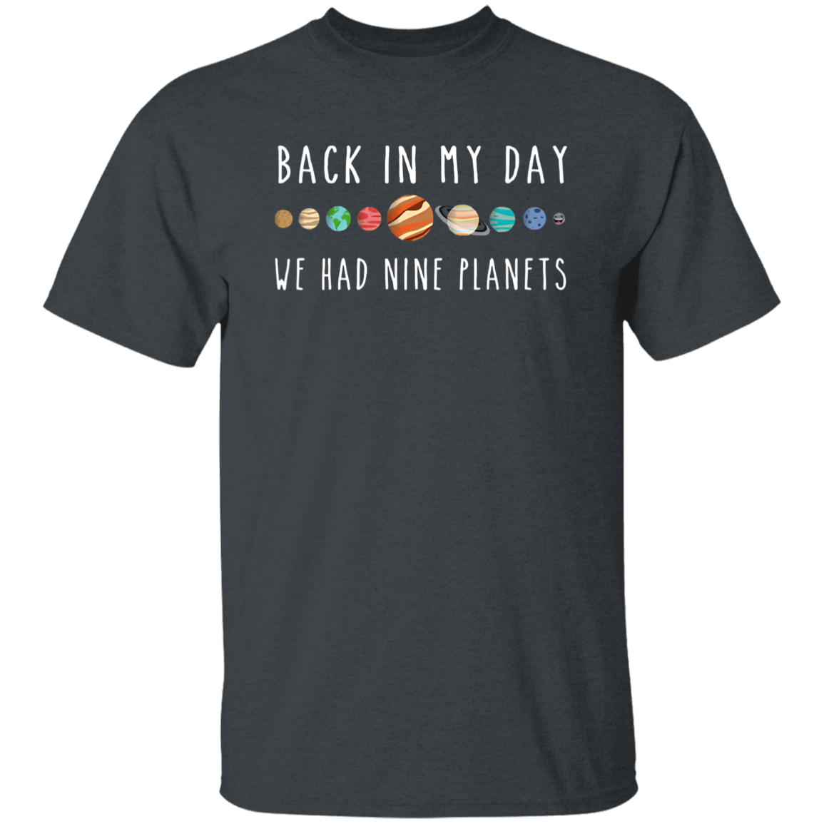 Back In My Day We Had Nine Planets Teacher Vintage T-Shirt