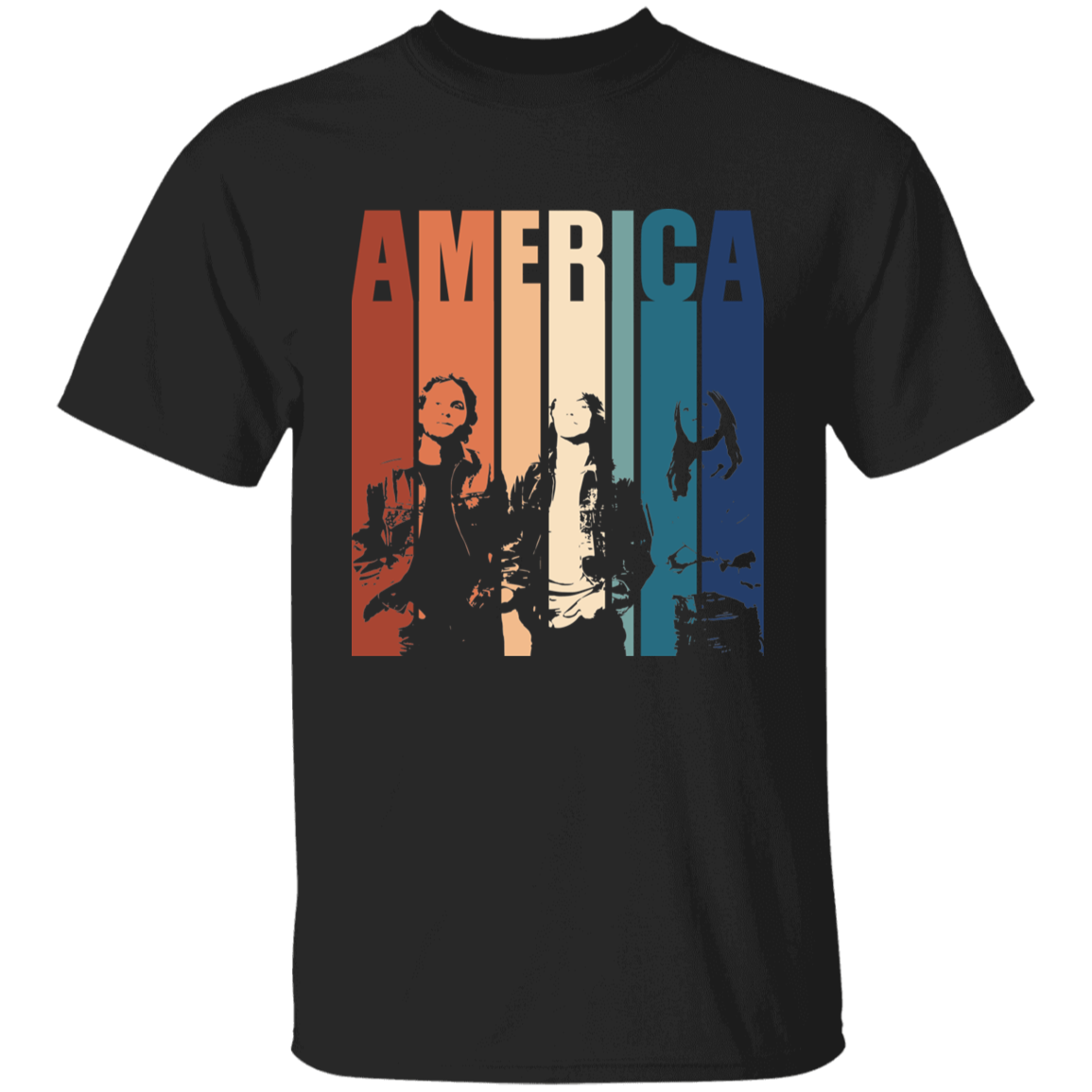 America Band Retro Graphic Vintage T-Shirt - YOUTH - ID16082421