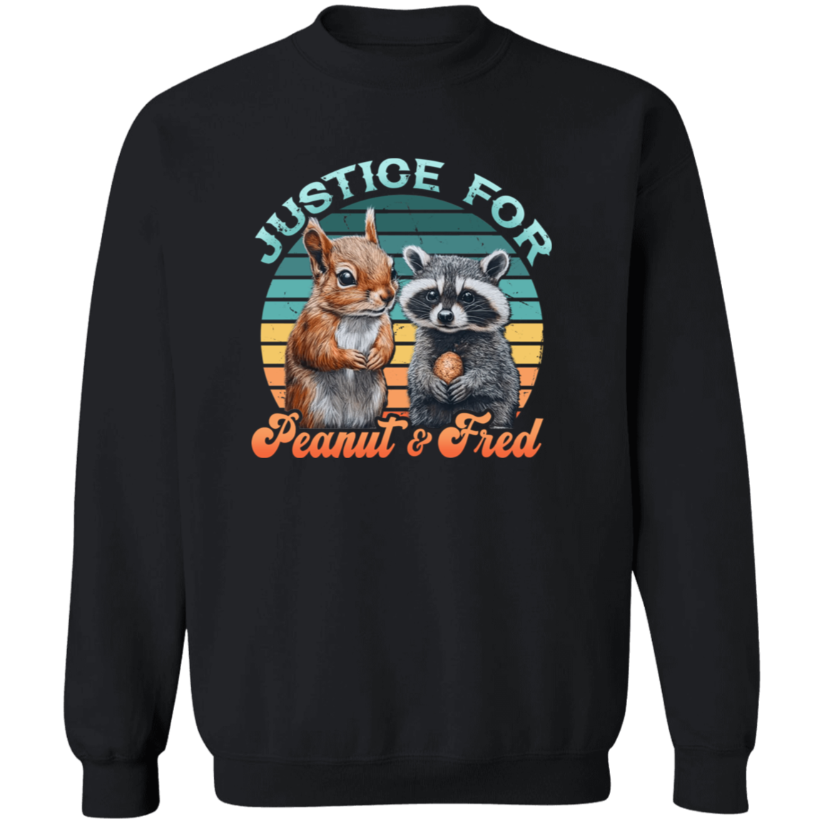 Justice For Peanut And Fred G180 Gildan Crewneck Pullover Sweatshirt - lucy - ID05112448