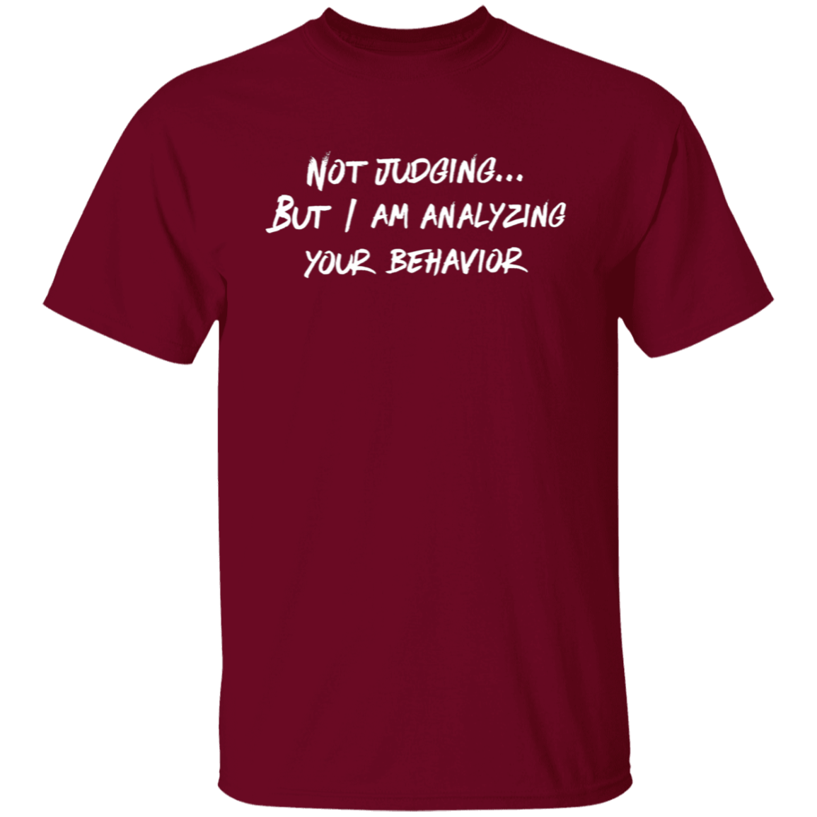 Not Judging But I Am Analyzing Your Behavior Teacher Vintage Unisex T-Shirt - letter