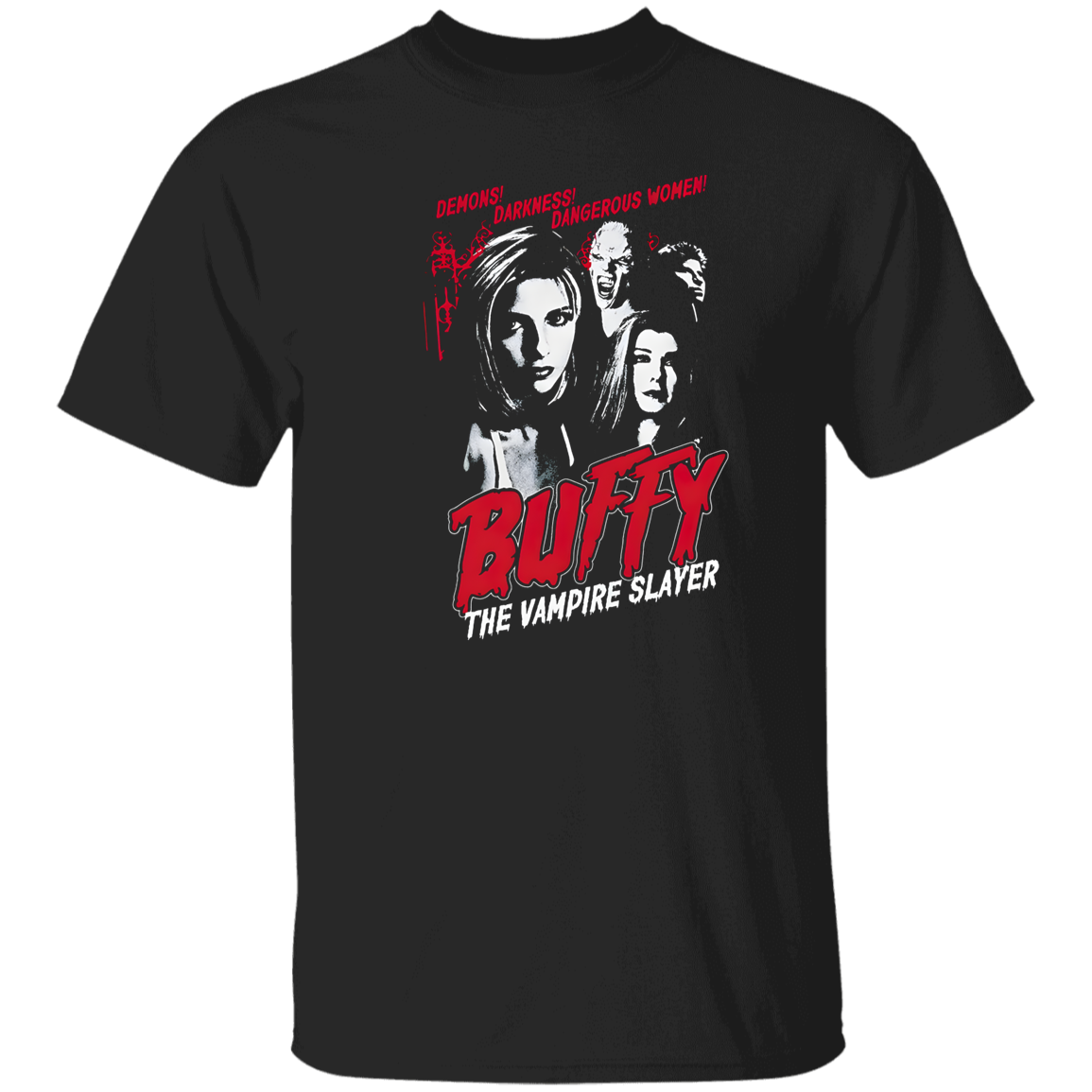 G500 5.3 oz. T-Shirt Buffy The Vampire Slayer Buffy Unisex Vintage T-Shir