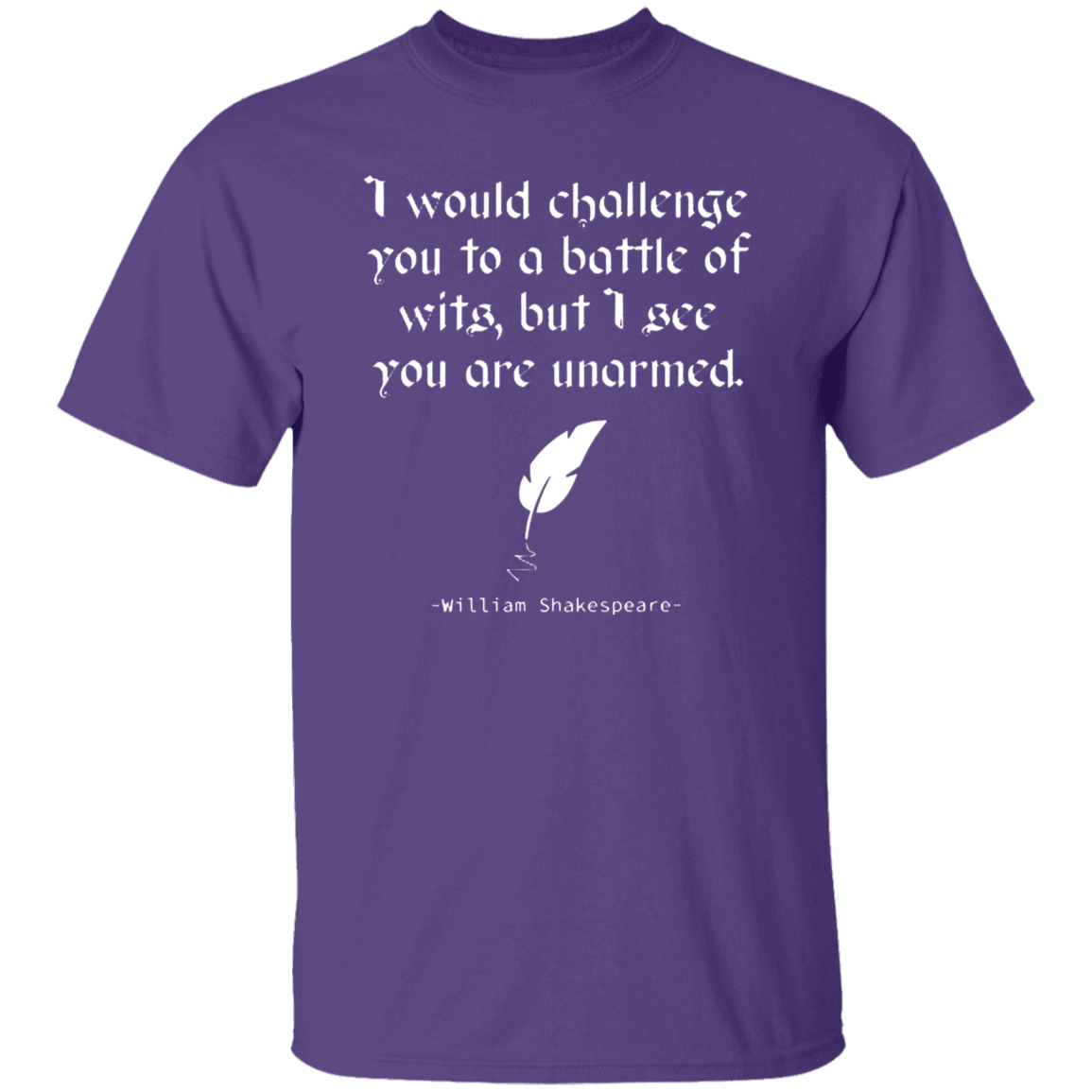 Shakespeare I Would Challenge You To A Battle Of Wits Teacher Vintage Unisex T-Shirt - letter