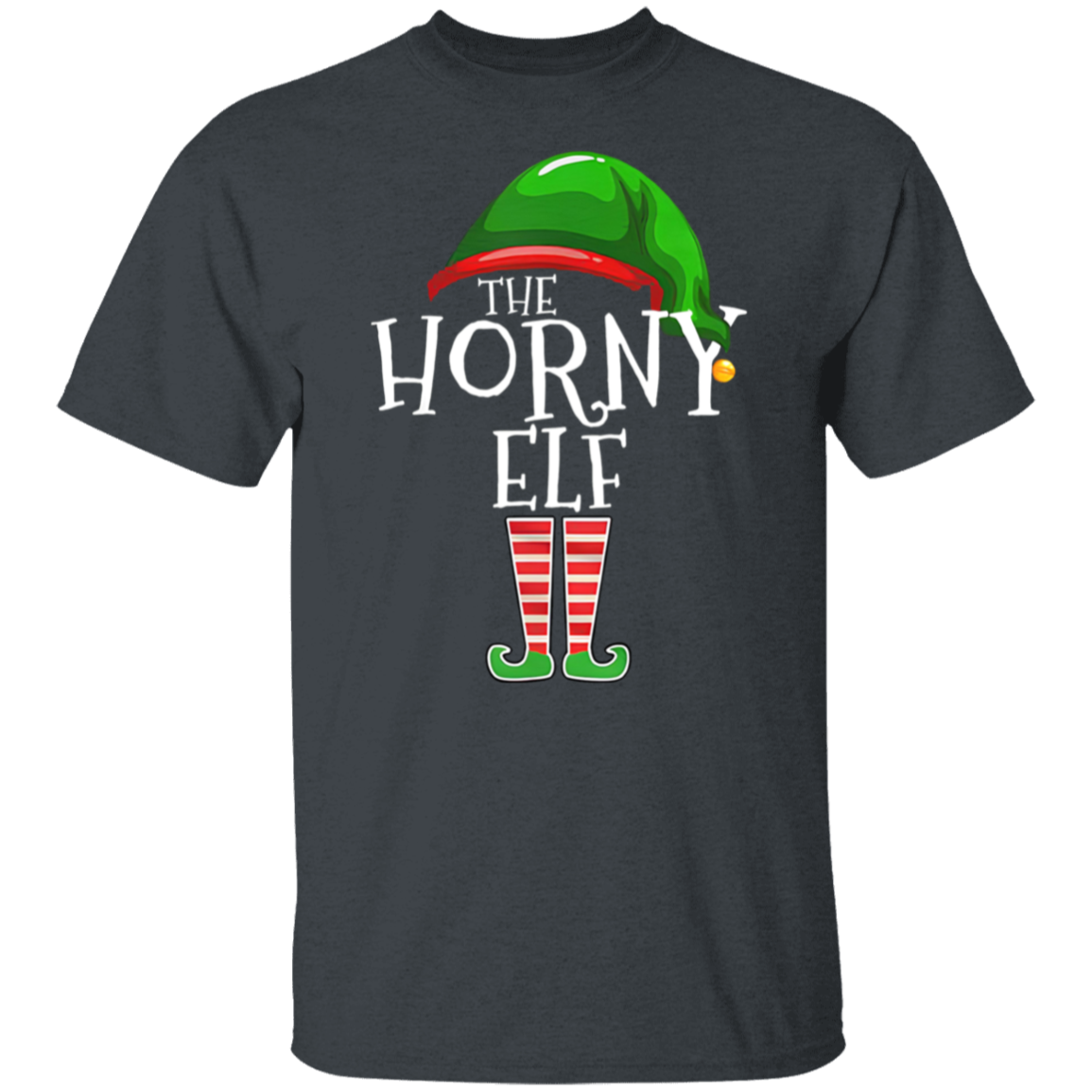 The Horny Elf Family Matching Group Christmas Adult Unisex T-Shirt - maria