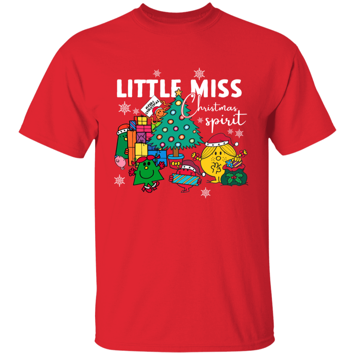 Little Miss Christmas Teacher Vintage G500B Youth 5.3 oz 100% Cotton T-Shirt - letter