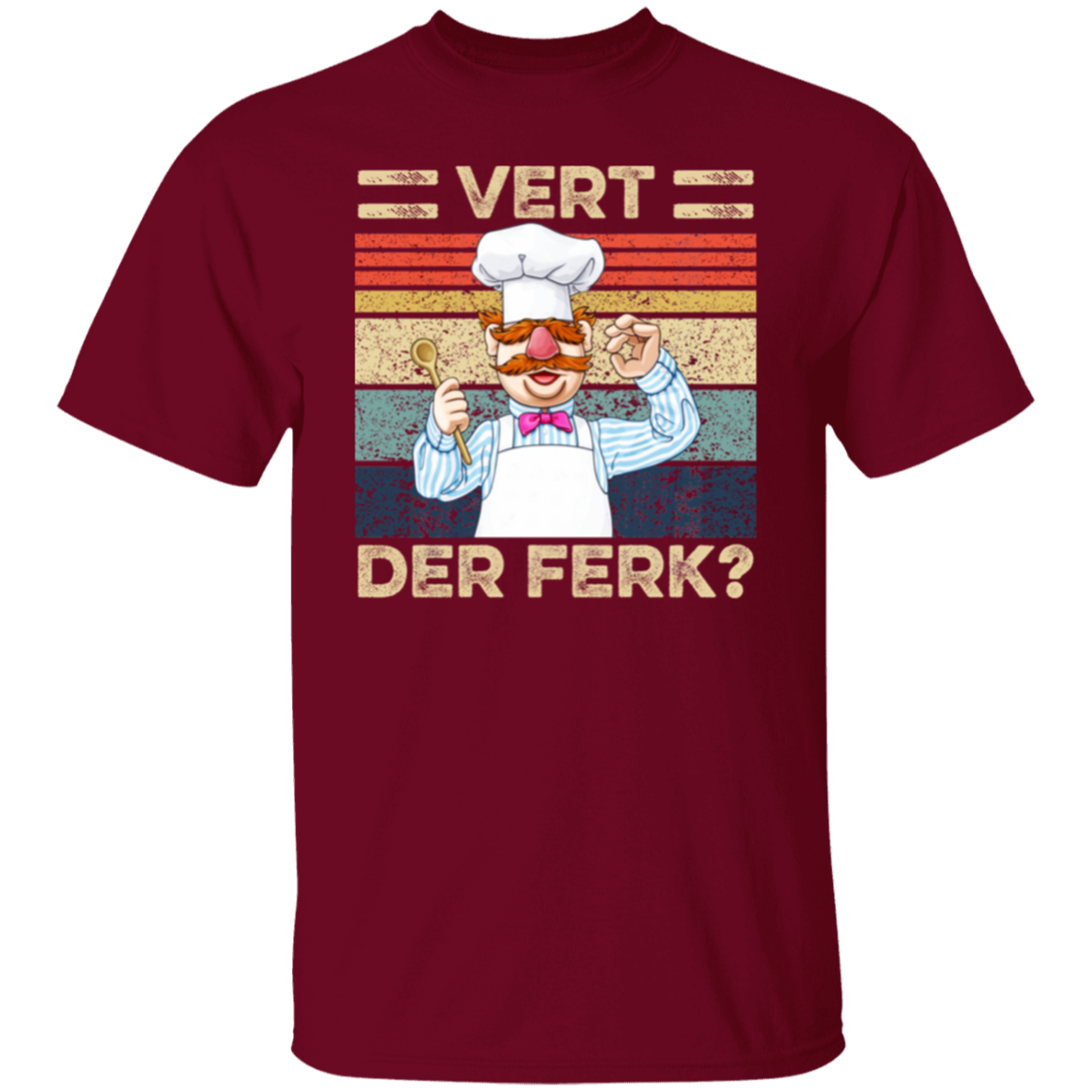 Vert Der Ferk Swedish Chef Retro Vintage T-Shirt - leleart