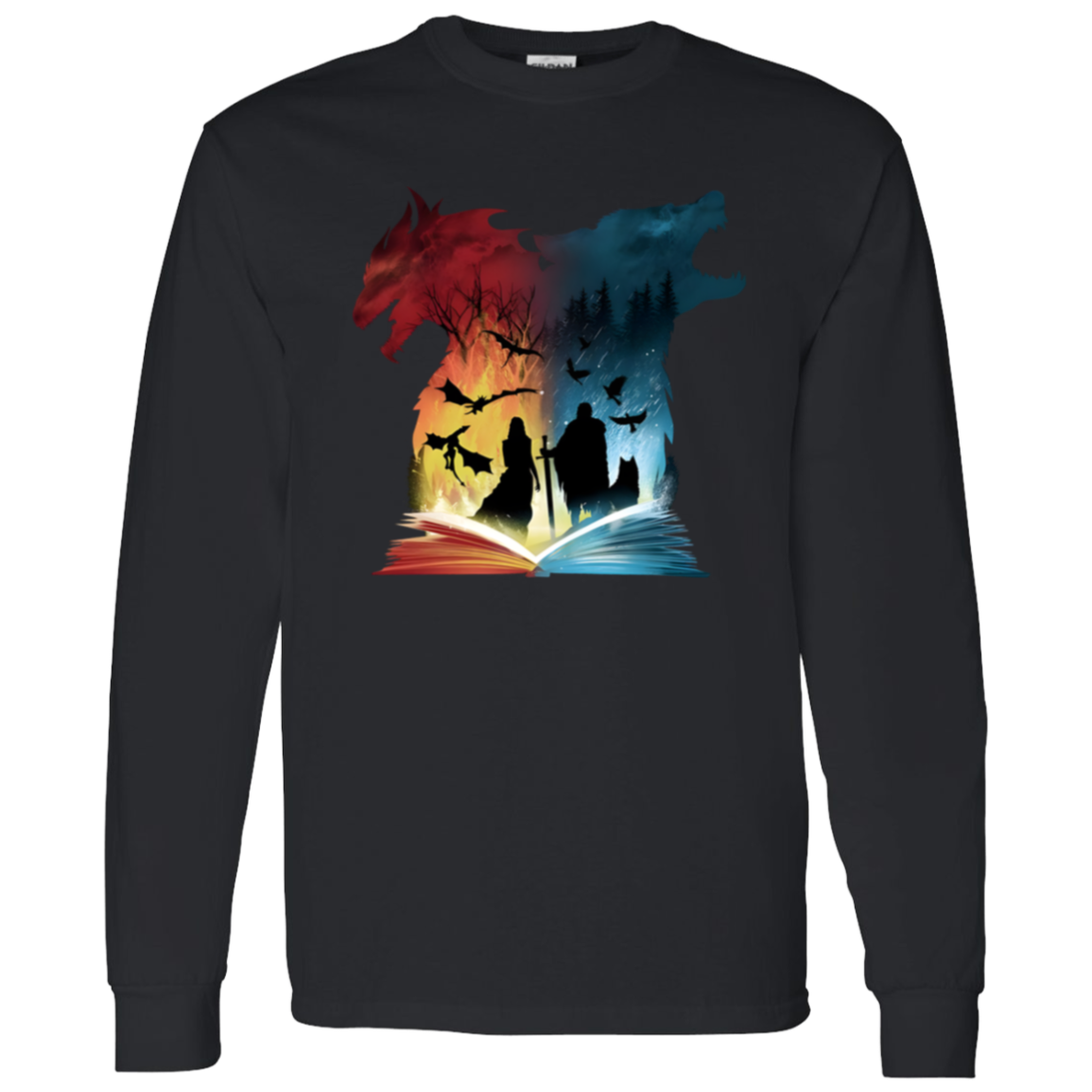 Games Of Thrones Jon Snow And Daenerys Vintage T-Shirt - LONG SLEEVE