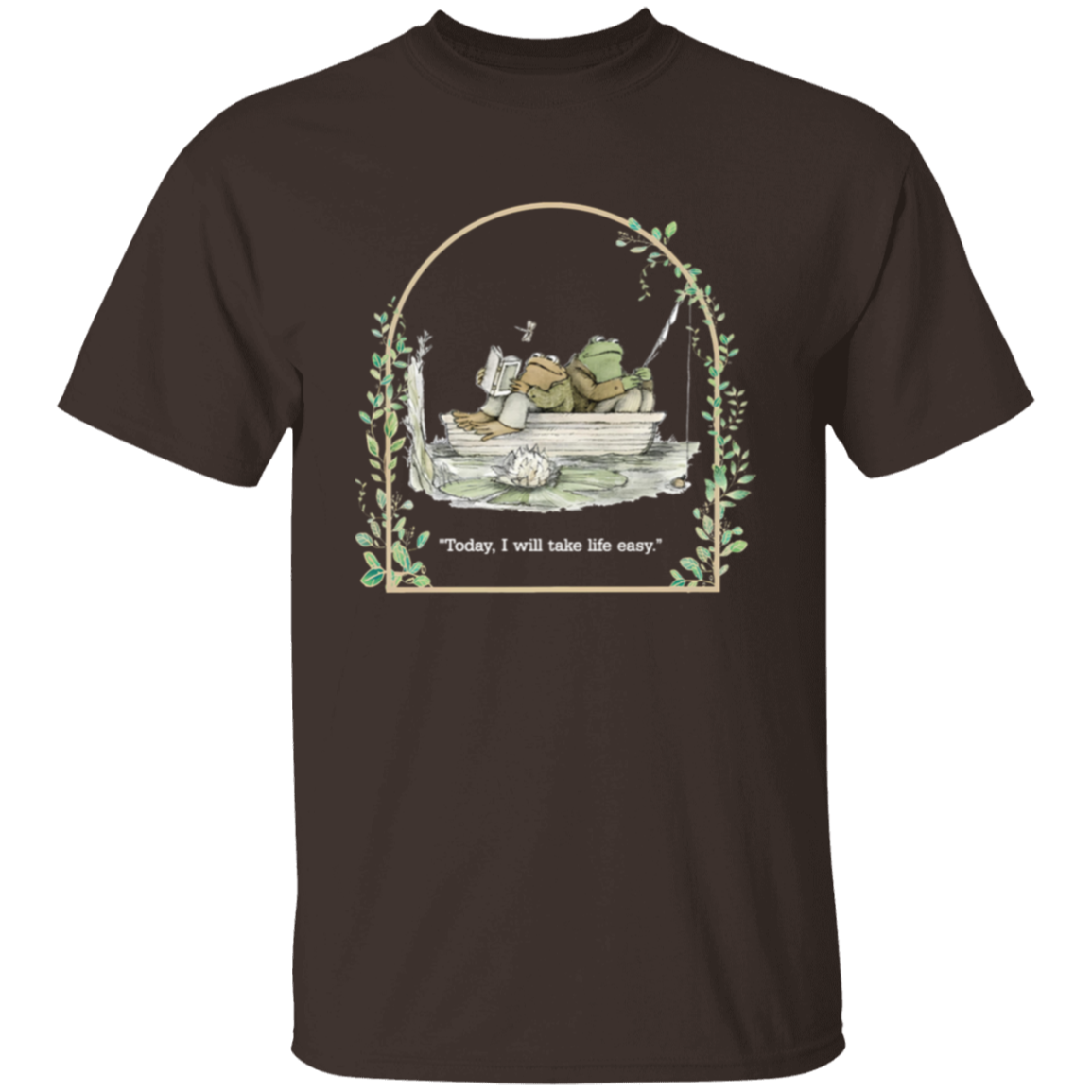 Today I Will Take Life Easy Frog And Toad Teacher Vintage Unisex T-Shirt - letter
