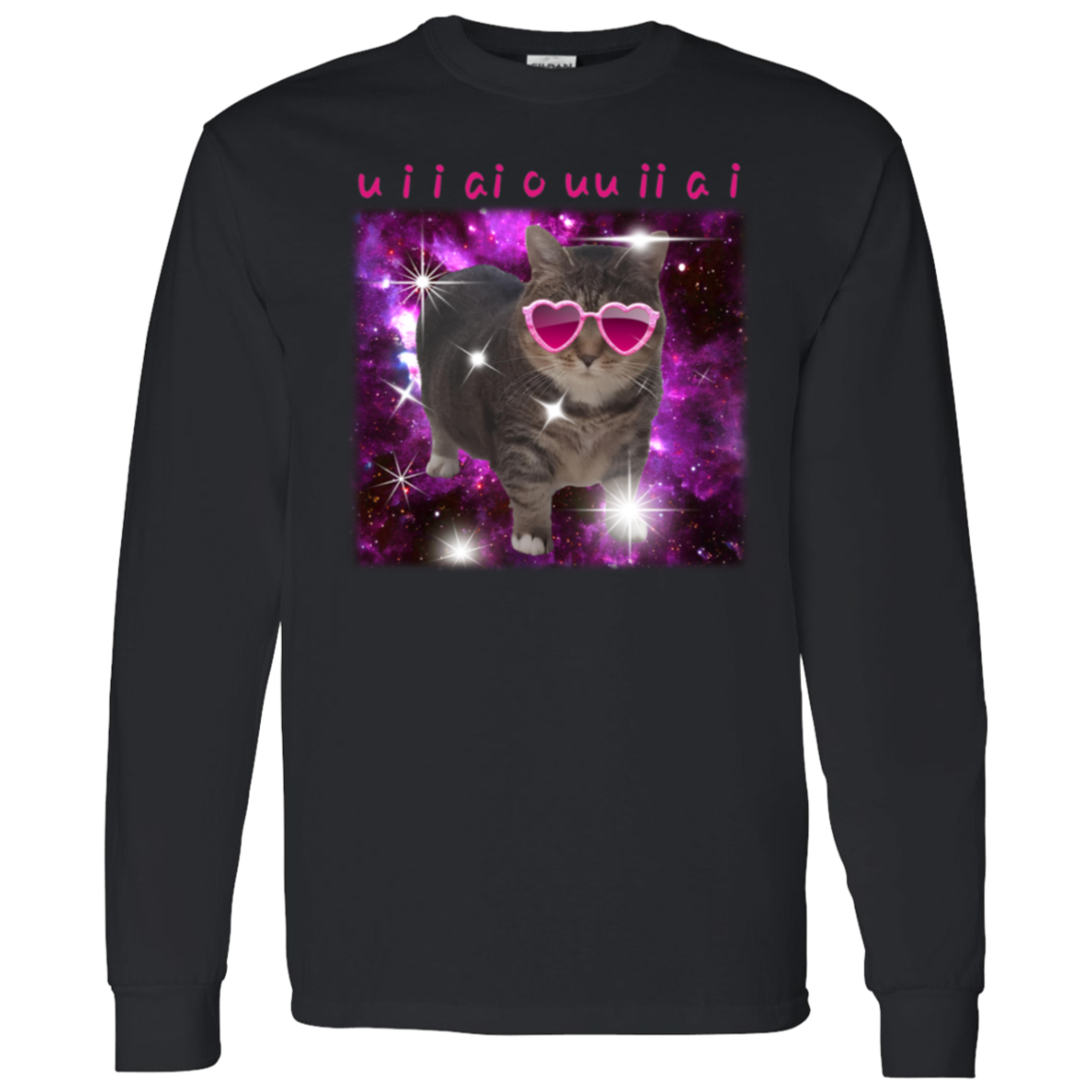 Funny Cat u i i ai o uu ii a G540 LS T-Shirt 5.3 oz. - lucy - ID25122402