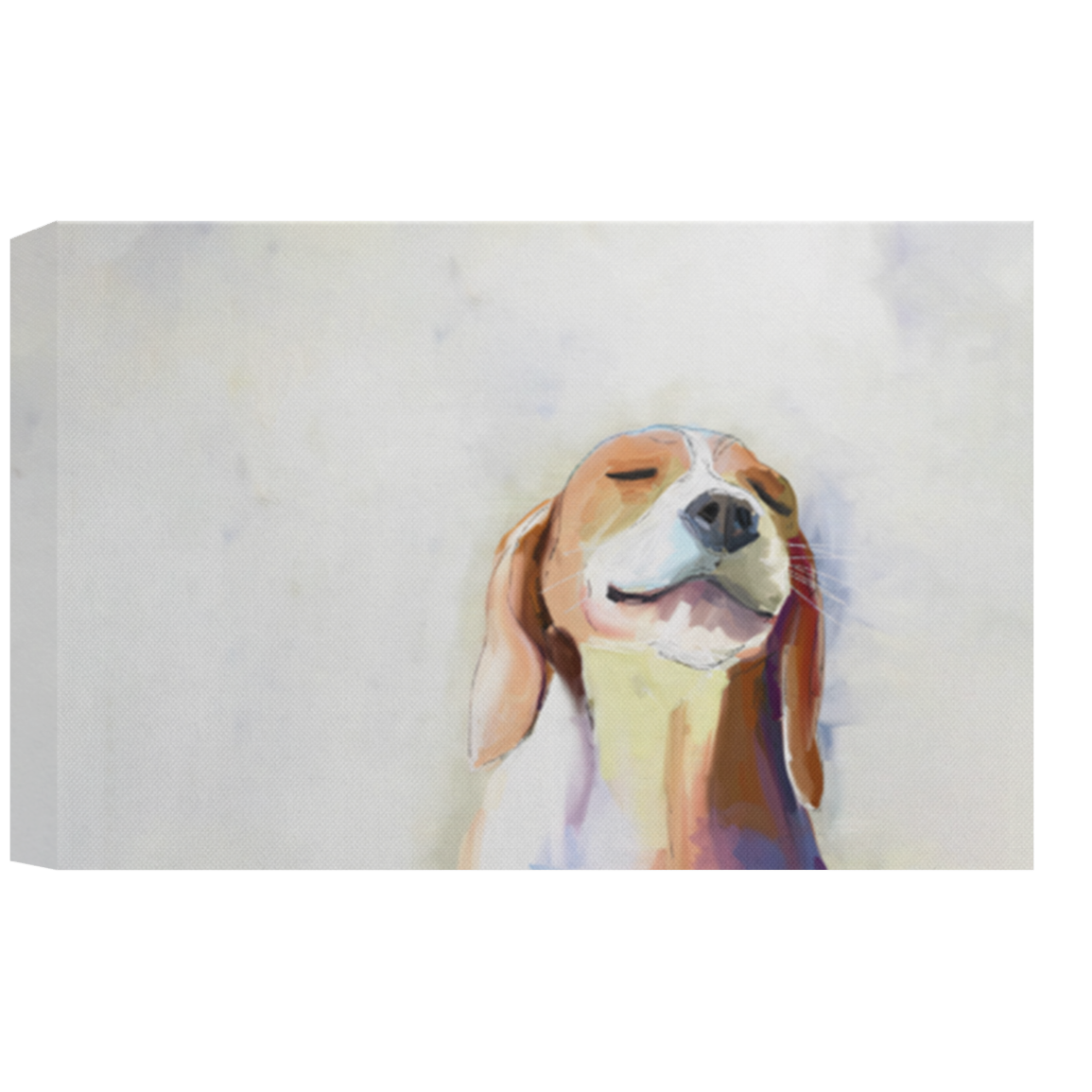 Best Friend Beagle Grin Framed Canvas, Unframed Poster, Beagle Canvas, Best Friend Canvas, Beagle Grin Poster, Beagle Wall Decor CANLA15 Deluxe Landscape Canvas 1.5in Frame